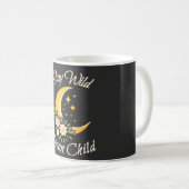 Stay Wild Moon Child | Boho Crescent Moon with Dai コーヒーマグカップ (正面右)