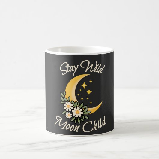 Stay Wild Moon Child | Boho Crescent Moon with Dai コーヒーマグカップ (中央)