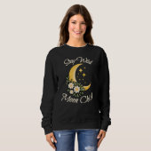 Stay Wild Moon Child | Boho Crescent Moon with Dai スウェットシャツ (正面フル)