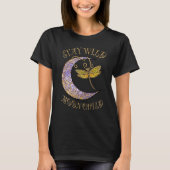 Stay Wild Moon Child Hippie Crescent Moon Dragonfl Tシャツ (正面)