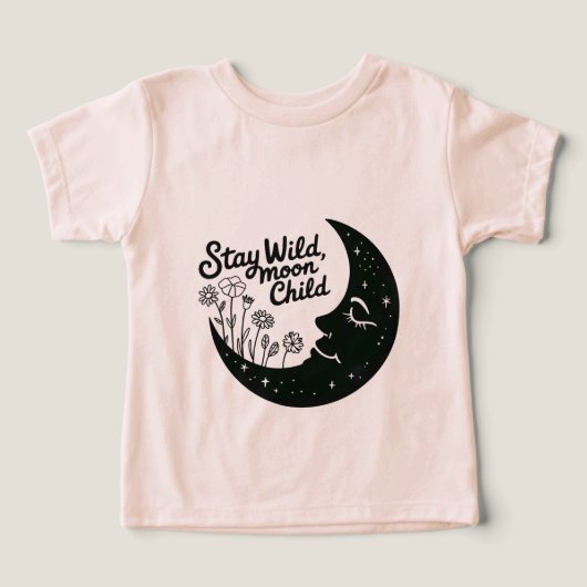 Stay Wild Moon Child Kids T-Shirt  (デザイン正面)