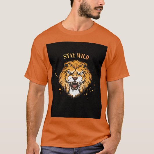 Stay wild quote t shirt  tシャツ (正面)