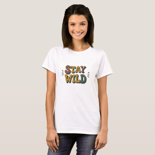 Stay wild tシャツ (正面フル)