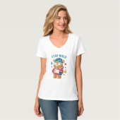 Stay wild teddy Bear Tシャツ (正面フル)