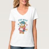 Stay wild teddy Bear Tシャツ (正面)