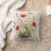 Stay Wild | Vintage Wild Herbs Botanical Design クッション (ブランケット)