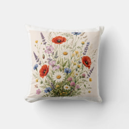 Stay Wild | Vintage Wild Herbs Botanical Design クッション