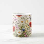 Stay Wild | Vintage Wild Herbs Botanical Design コーヒーマグカップ (中央)