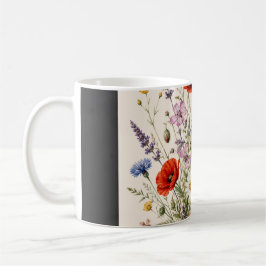 Stay Wild | Vintage Wild Herbs Botanical Design コーヒーマグカップ