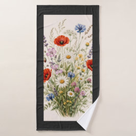 Stay Wild | Vintage Wild Herbs Botanical Design バスタオル