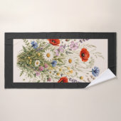 Stay Wild | Vintage Wild Herbs Botanical Design バスタオル (バスタオル)