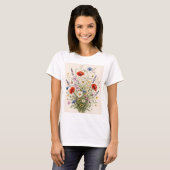 Stay Wild | Vintage Wild Herbs Botanical Design Tシャツ (正面フル)