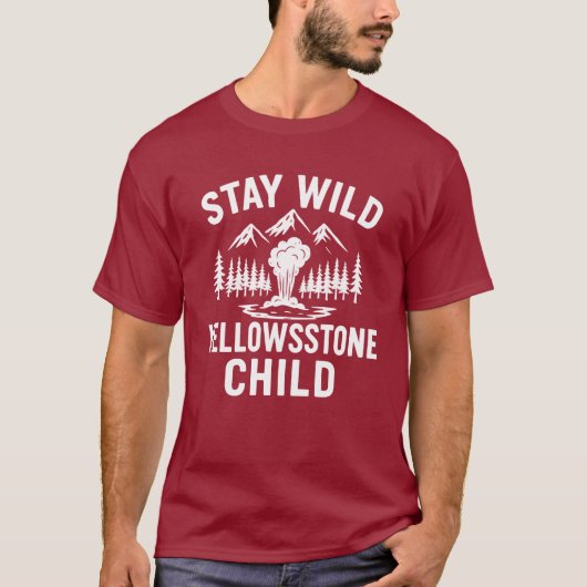Stay Wild Yellowstone Child T-Shirt Tシャツ (正面)