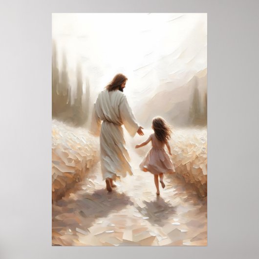 Stay With me Jesus and Children Jesus and Girl ポスター (正面)