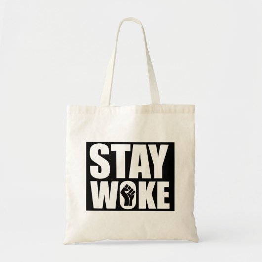 Stay Woke トートバッグ (正面)