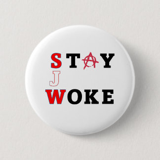STAY WOKE button 缶バッジ