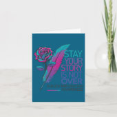 Stay Your Story Is Not Over Suicide Prevention Awa カード (正面)