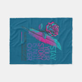 Stay Your Story Is Not Over Suicide Prevention Awa フリースブランケット (正面(横))