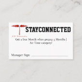 STAYCONNECTED クーポン 名刺 (正面)