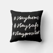 #stayhome #staysafe #staypositive クッション (裏面)