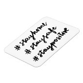 #stayhome #staysafe #staypositive マグネット (左側)