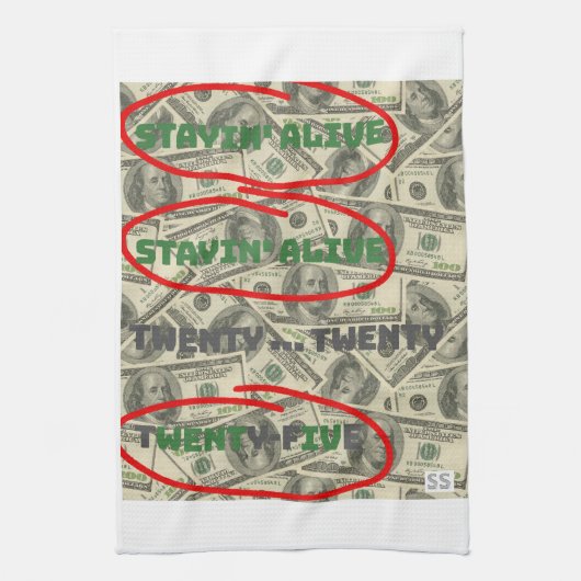 Stayin' Alive/2025 キッチンタオル (縦)