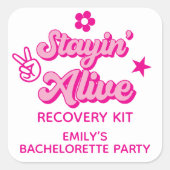 Staying Alive Bachelorette リカバリーキット スクエアシール (正面)