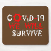 Staying At Home 救 Lives Corona Virus COVID19 マウスパッド (正面)