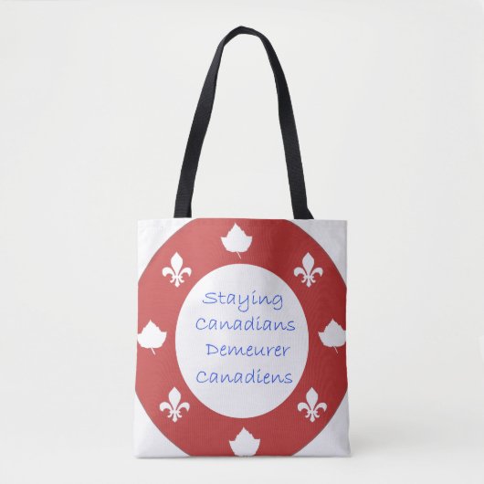 Staying Canadian Lee Marie's Creative Desgins トートバッグ (正面)