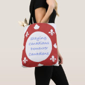 Staying Canadian Lee Marie's Creative Desgins トートバッグ (クローズアップ)