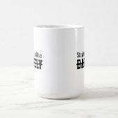 Staying positive barely コーヒーマグカップ (中央)