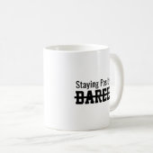 Staying positive barely コーヒーマグカップ (正面右)
