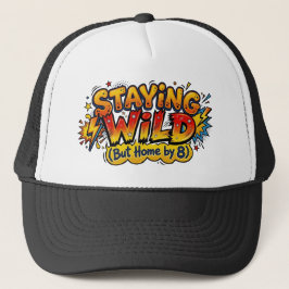 Staying Wild But Home by 8 Comic Pop Art キャップ