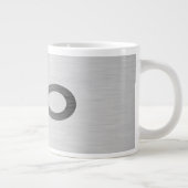 Staylorによるメタフェイクルテクスチャ上の無限記号 ジャンボコーヒーマグカップ (右)