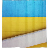 Staylorによる建物·ミニマル抽象芸術のバッタリング シャワーカーテン (正面)