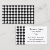 STaylorによる白黒ダイヤモンド形状パターン 名刺 (正面/裏面)