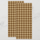 STaylorによる茶色の組み合わせダイヤモンドパターン (正面/裏面)