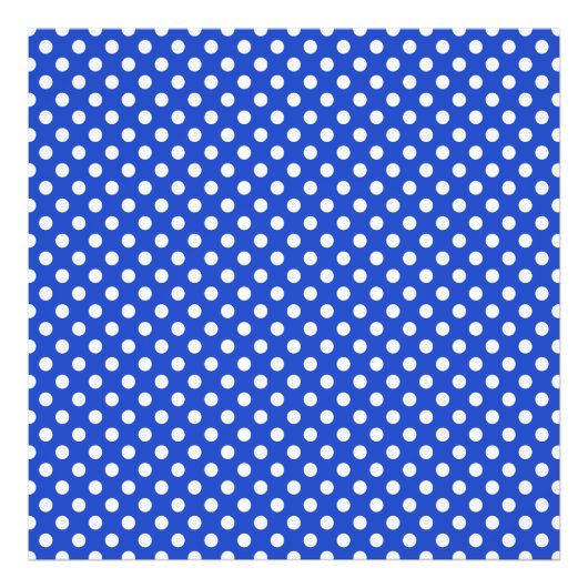 Staylorによ王室のる青の組み合わせ水玉模様 フォトプリント (正面)