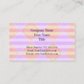 STaylorのストライプダイヤモンド、斑点のあるパターン 名刺 (裏面)