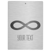 STaylor著フェイクな金属の質の無限記号 クリップボード (裏面)