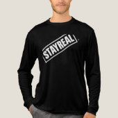 STAYREAL – ミニマルはっきりしたリストStreetwearステートメントTe トライブレンドTシャツ (正面)