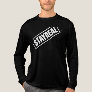 STAYREAL – ミニマルはっきりしたリストStreetwearステートメントTe トライブレンドＴシャツ