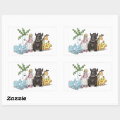 STC：その猫のステッカーをひったくり 長方形シール (シート)