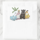 STC：その猫のステッカーをひったくり 長方形シール (バッグ)