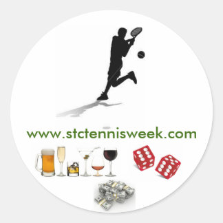 STC Tennis Weekスタンプ ラウンドシール