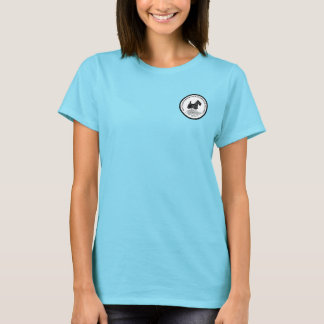 STCGA lOGOと女性のピケなポロシャツ Tシャツ