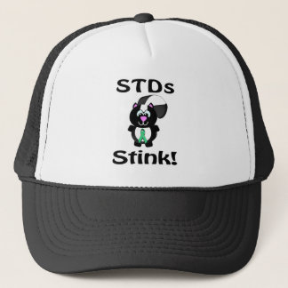 STDはくさいスカンク啓発デザイン キャップ