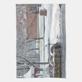 Steでアヒルの池。マリー・デュラック キッチンタオル (縦)