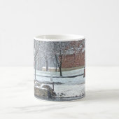 Steでアヒルの池。マリー・デュラック コーヒーマグカップ (中央)