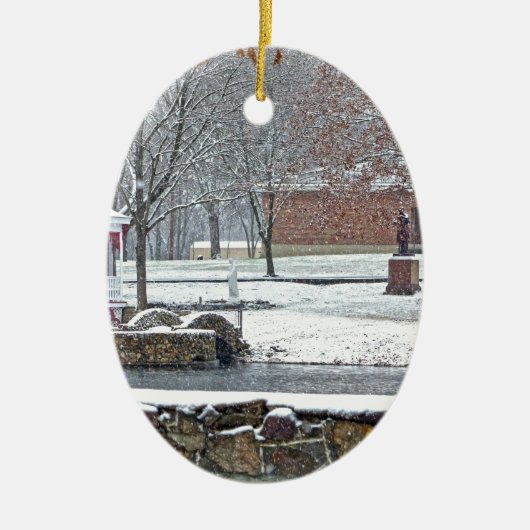 Steでアヒルの池。マリー・デュラック セラミックオーナメント (正面)